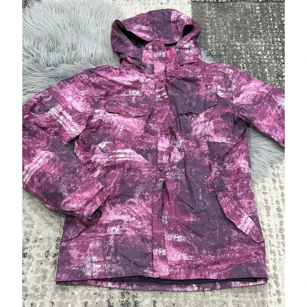 Columbia Sportswear Girls Tie Dye Print‎ Titanium  Snowboard Jacket Size 18/20